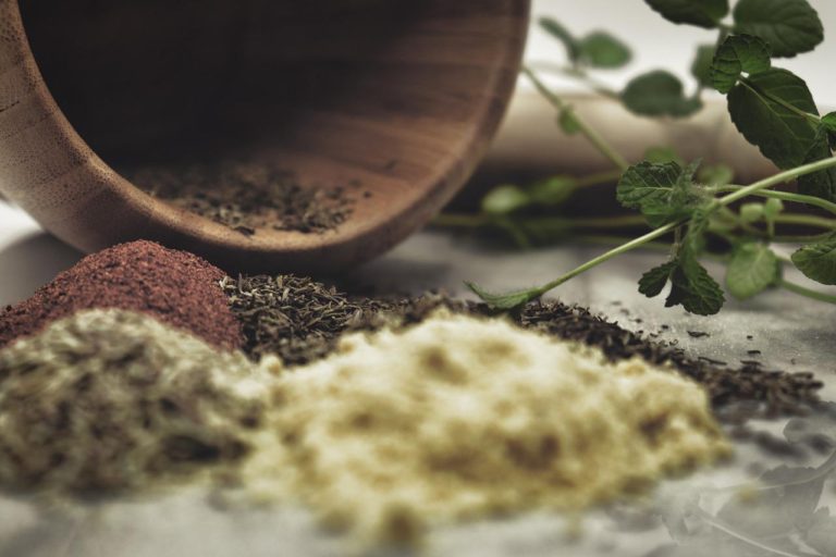 loose herb powders