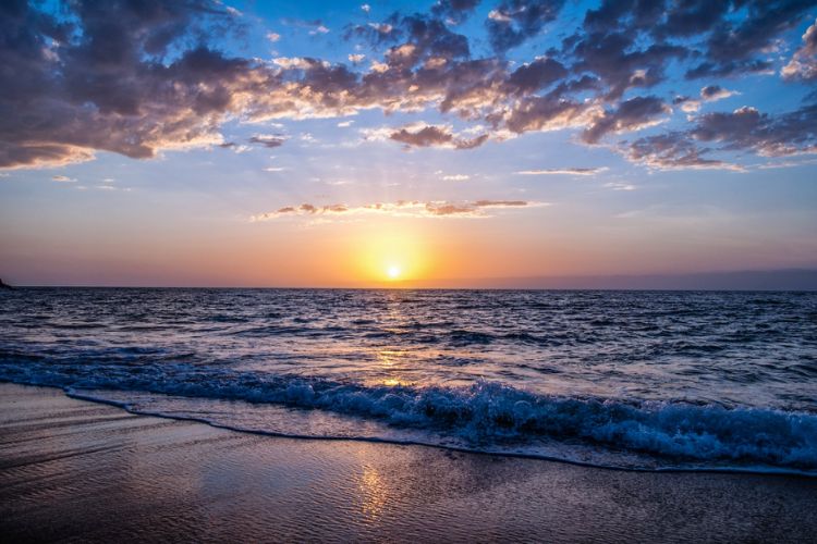 sunset at the beach