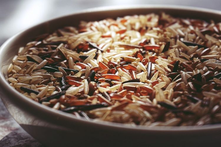 bowl of mixed rice
