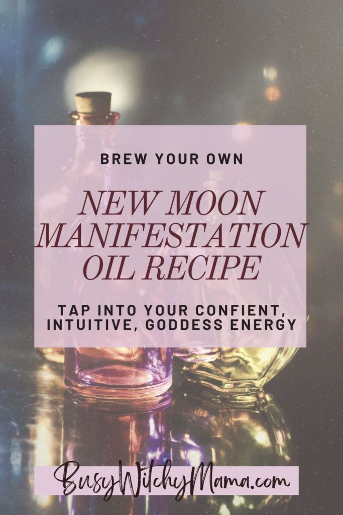 Brew your own new moon manifestation oil