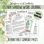 Ostara Shadow Work Printable Sabbat and Shadows Bundle